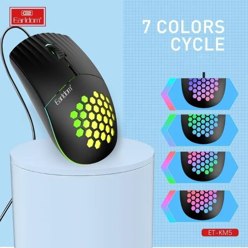 

Игровая мышь для устройств типа C RGB Светодиодный свет Настраиваемое 1600DPI и красочные