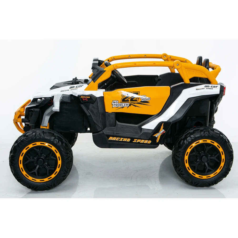 モデルトラックカー子供用電動車両リモコン付き前後ショックサスペンション2人乗りUTV懐中電灯付き3歳以上向け