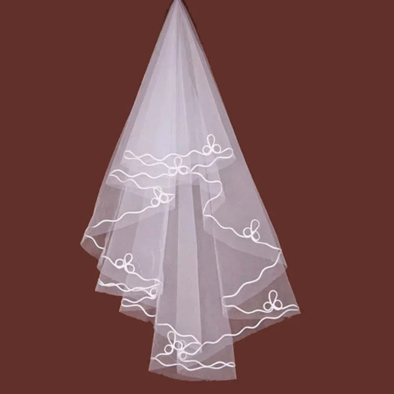 Elegant Women's Wedding Bridal Veil White Length 150CM/59Inch