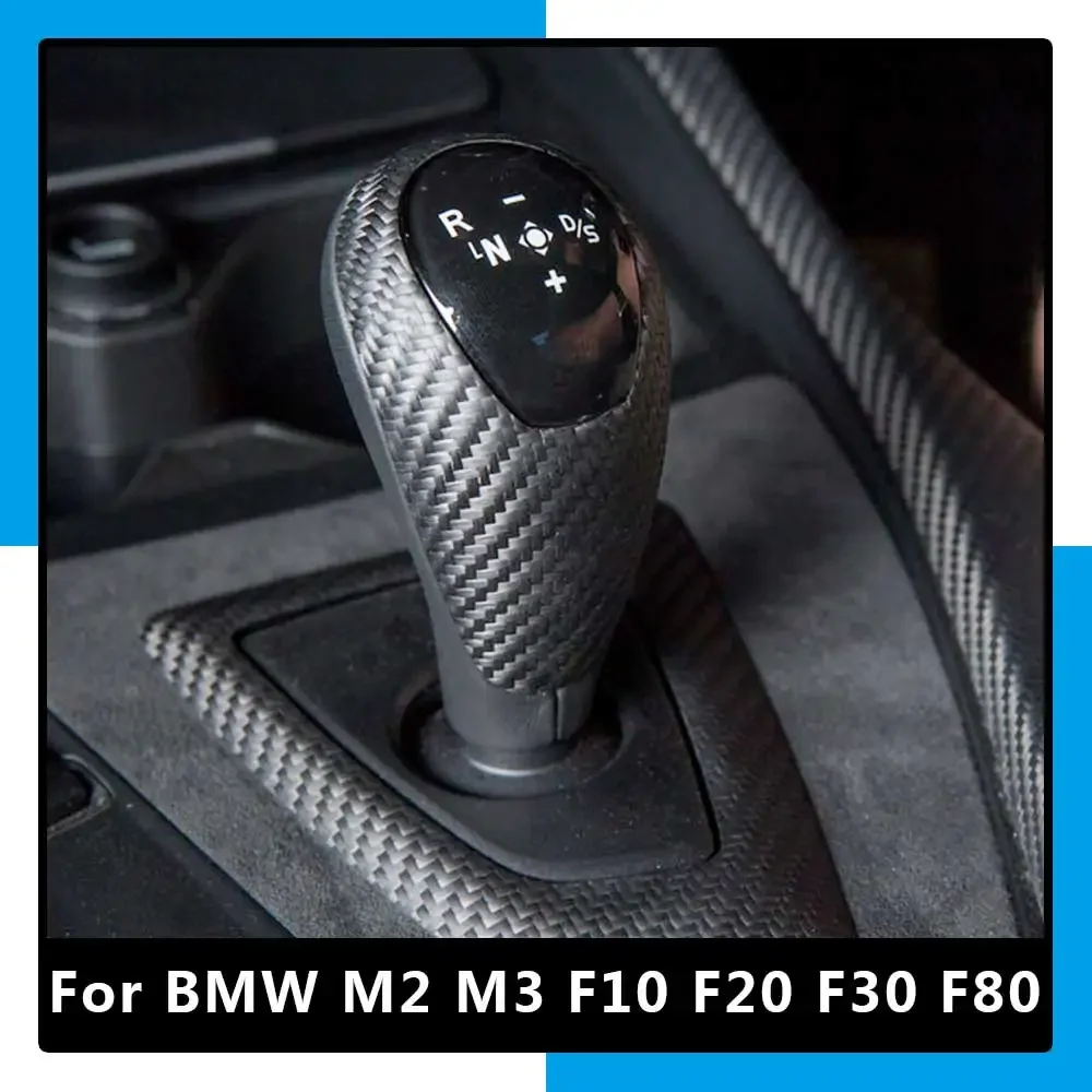 

For BMW M2 F87 M3 F80 M4 F82 M5 F83 F10 F85 X5M F86 X6 F12 F13 Matte Carbon Fiber Replacement Car Gear Shift Knob Cap Cover Trim