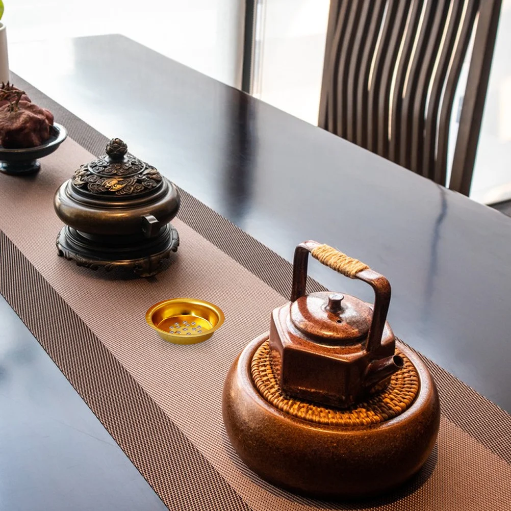 

15pcs Incense Burner Tray: Hollow Out Arabic Iron Charcoal Burner For Home Office Aroma Censer Cup Desktop Holder Mesh