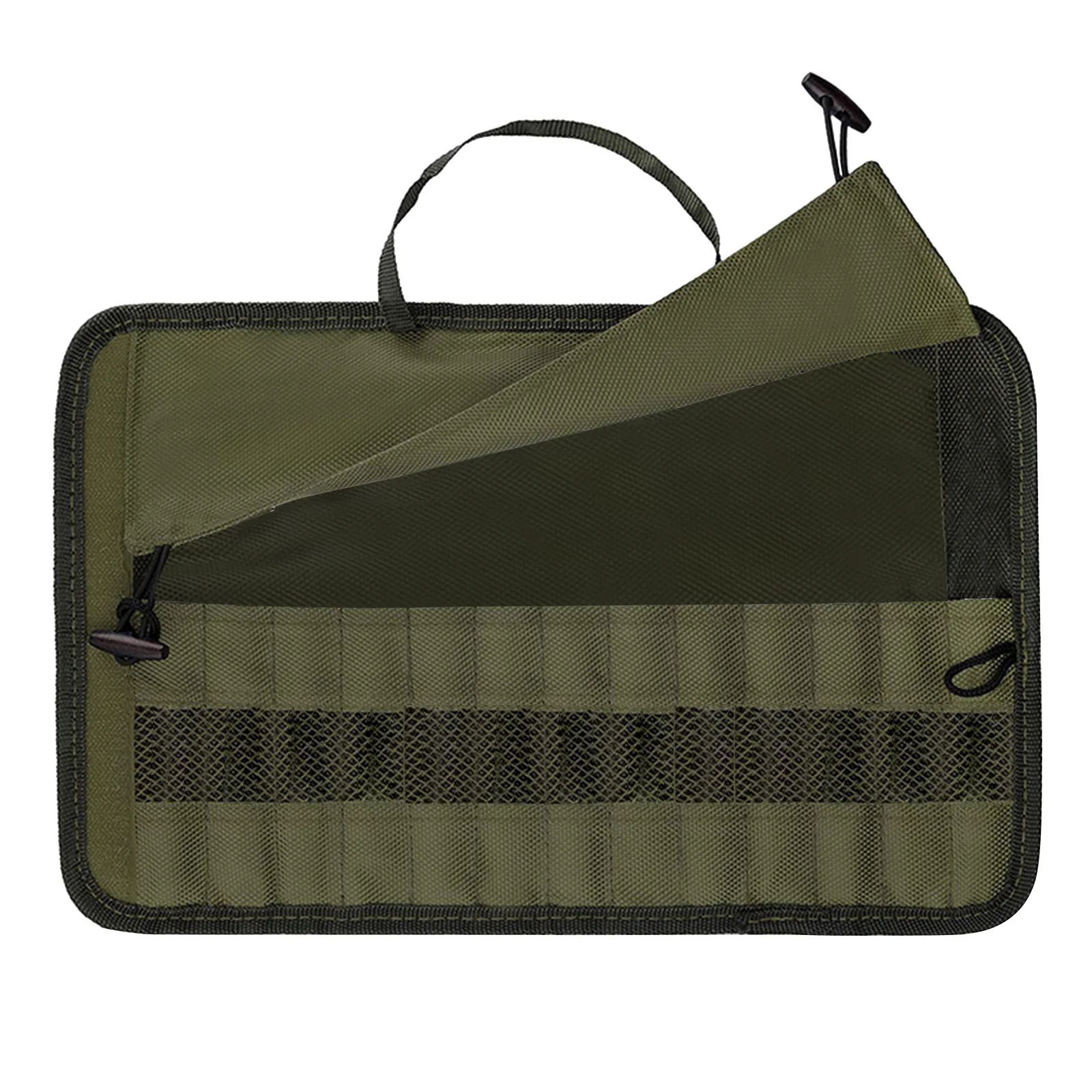 Kitchen Cooking Utensil Set Camping Equipment Camping Utensil Bag Tableware Storage Hanging Bag for Forks Spoons Chopstick