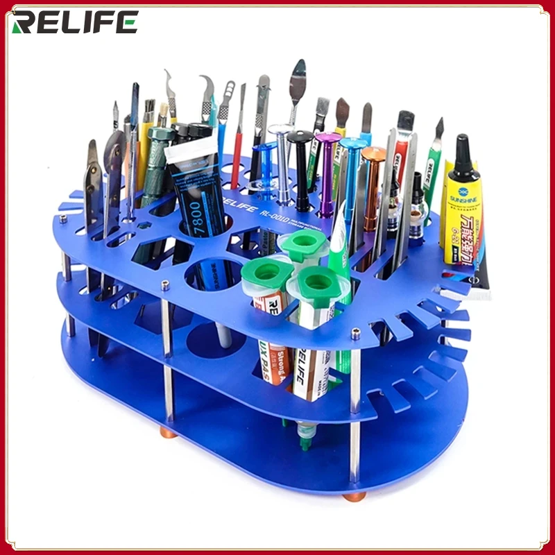 

RELIFE RL-001D Storage Box Tweezers Screwdriver Card Holder Large Capacity Convenient Strong Durable Multifunction Organizer