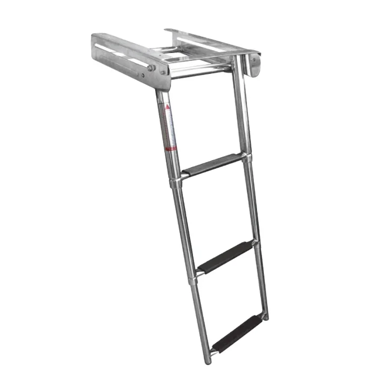 حار بيع سلامة الغوص المضادة للانزلاق البلاستيك خطوة السفينة سلم متداخل الأجزاء لمنصة