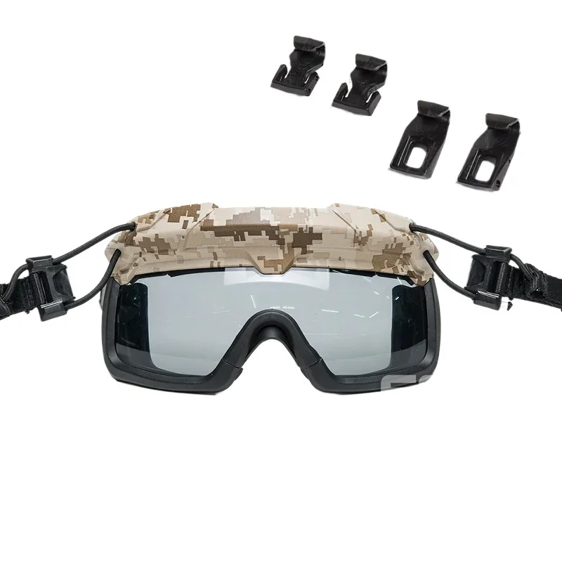 

Split anti-fog goggles for helmets