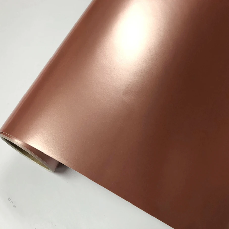 10/20/30/40/50/58X152 سنتيمتر/الكثير جديد وصول ارتفع الذهب الساتان ماتي الكروم لامع الفينيل التفاف فيلم احباط اللؤلؤ معدن ارتفع الذهب الفينيل