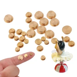 5pcs Mini Metal Rotating Bearing Stone Plastic Clay Diy 360 Degree Rotating Toy Model Turntable Accessories Polymer Clay Tools