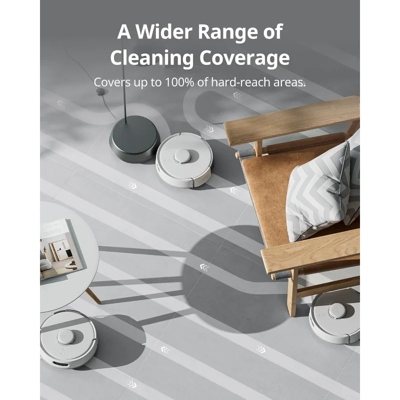 Robot Vacuum Self Emptying for 90 Days Hands-Free, Super Quiet Mini Robotic Vacuum with Powerful Suction