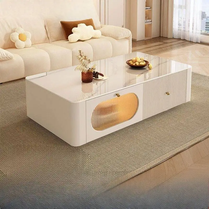 

Classic Luxury Coffee Tables Modern White Storage Designer Nordic Coffee Tables Living Room Tavolino Da Salotto Furniture Home