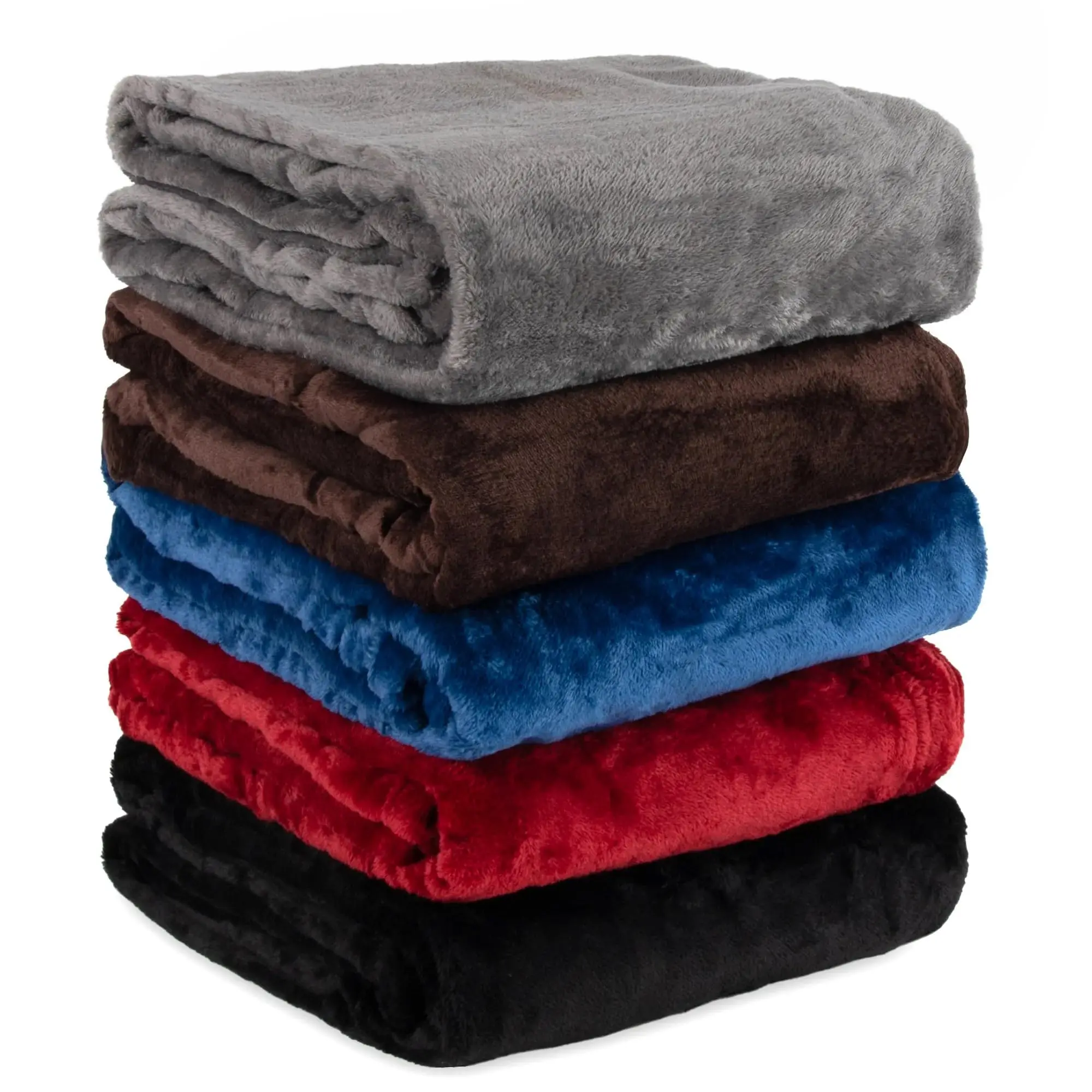 24 Pack Bulk Twin Blankets for Wedding Guests, Favors, Homeless Adults Twin Fleece