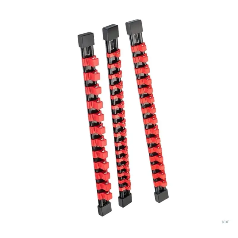 3PCS Set Socket Opbergrek Socket Socket Houder voor 1/4 "3/8"