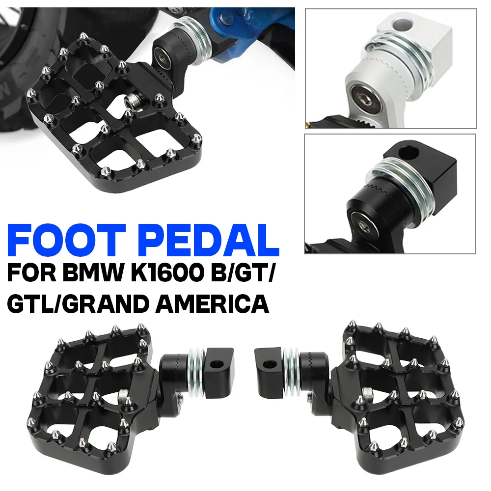 

Passenger Footrest For Bmw k1600gtl K 1600GT GTL B k1600b K1600 Grand America K1600 Bagger Motorcycle Foot Rests Rear Foot Pegs