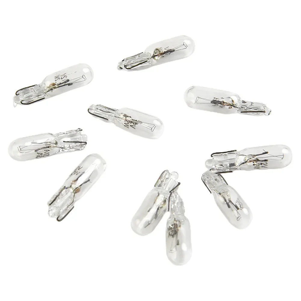 자동차 대시 보드 전구, 할로겐 기술, 석영 유리 구조, T5 286 조명 업그레이드, 12V 1 2W, 10 개 팩