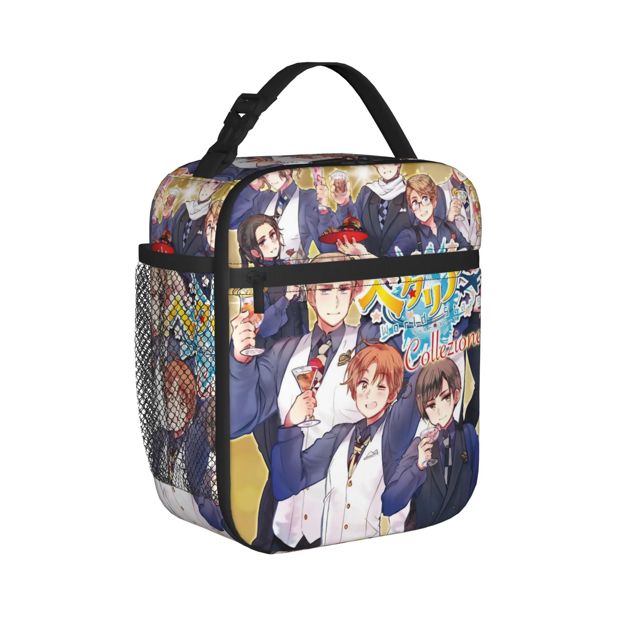 Hetalia Axis Powers Insulated Lunch Bags for Men Women  Food Container Bags Leakproof Thermal Cooler Lunch Boxes For Work