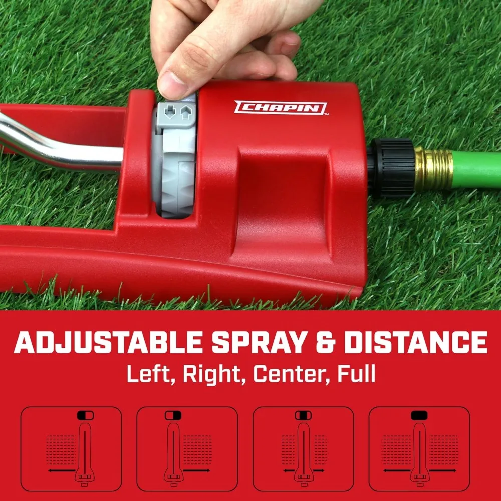 Качающийся спринклер для газона chapin 4990 с 17 латунными насадками, красный