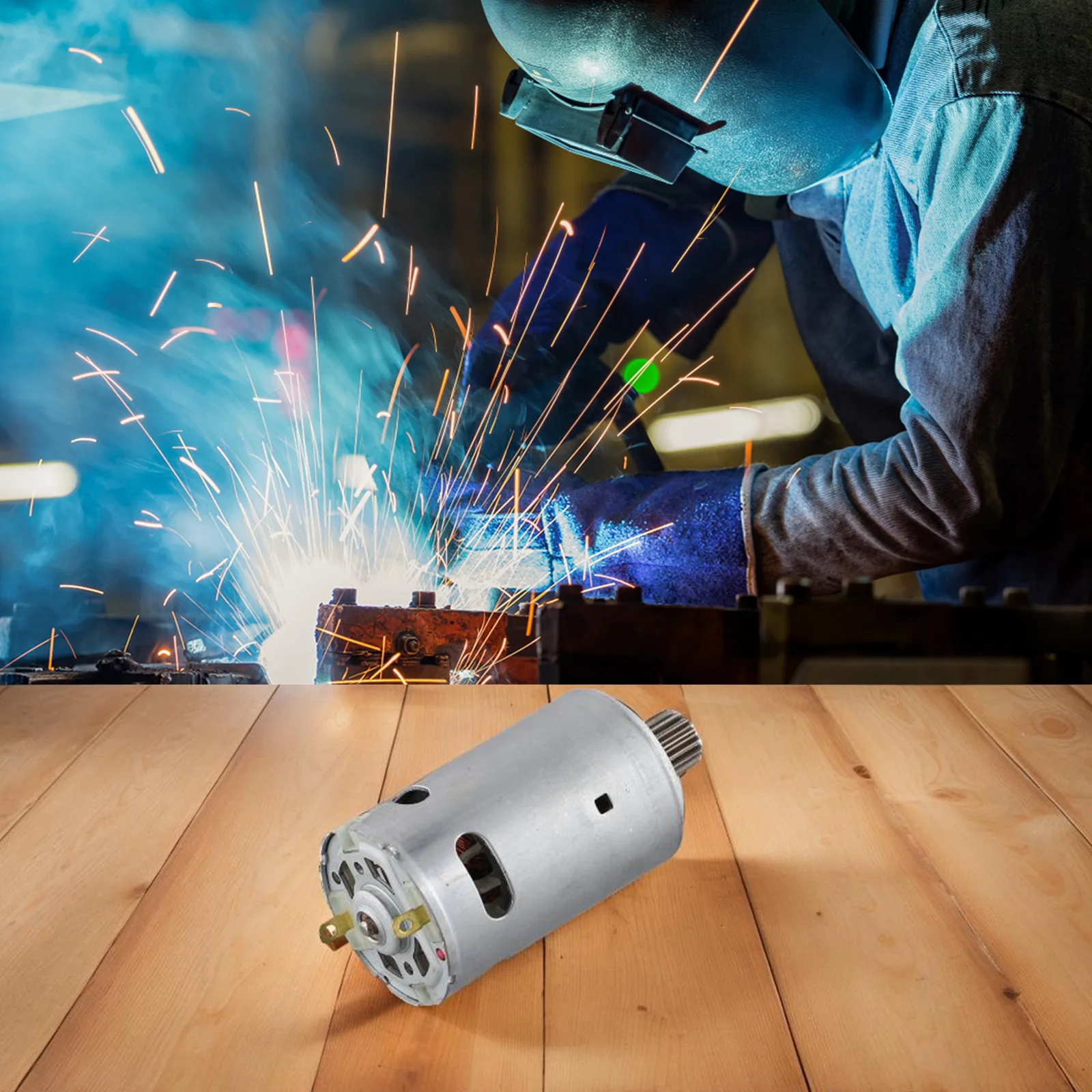 

Мотор с 16 зубьями RS550 для электроинструментов, металлическая конструкция, 16 зубьев, 1 шт., для электрических гайковертов