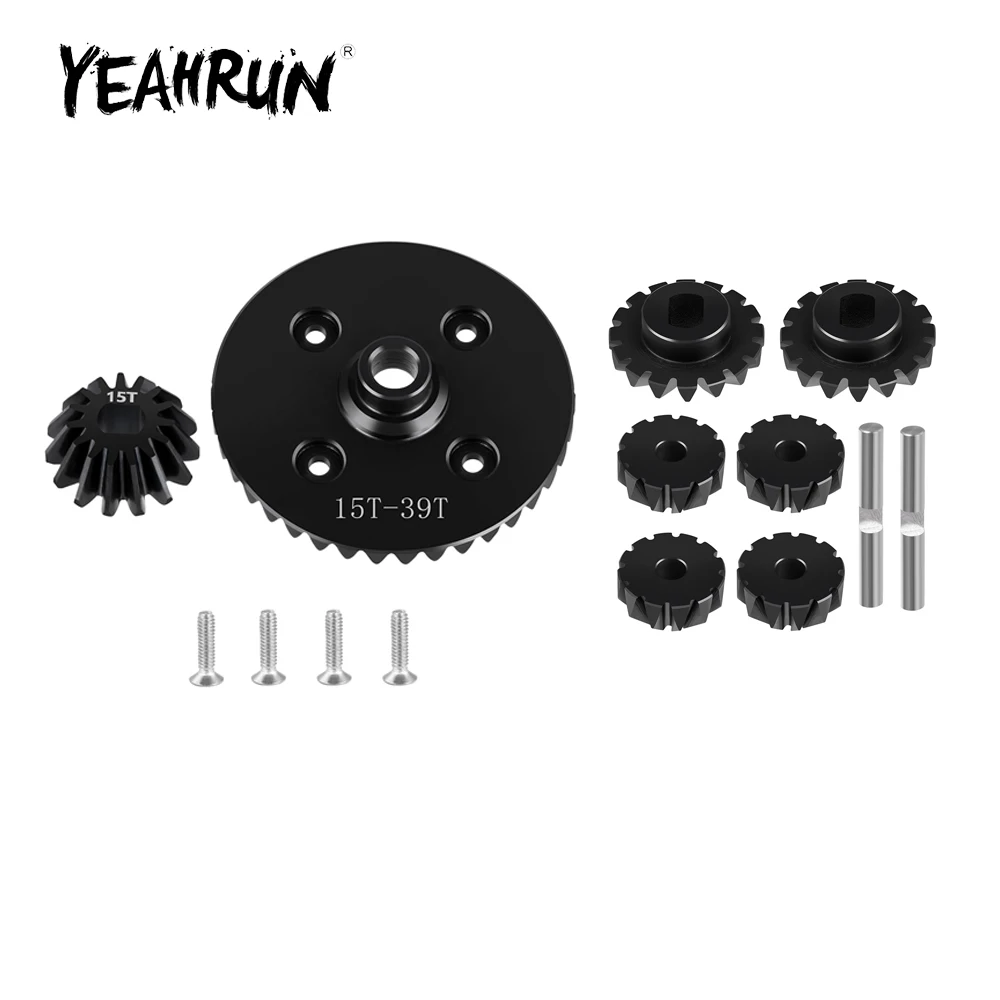 

YEAHRUN 40CR стальное кольцо дифференциала, набор выходной шестерни для Tamiya TT02 1/10, детали для обновления радиоуправляемого автомобиля, аксессуары
