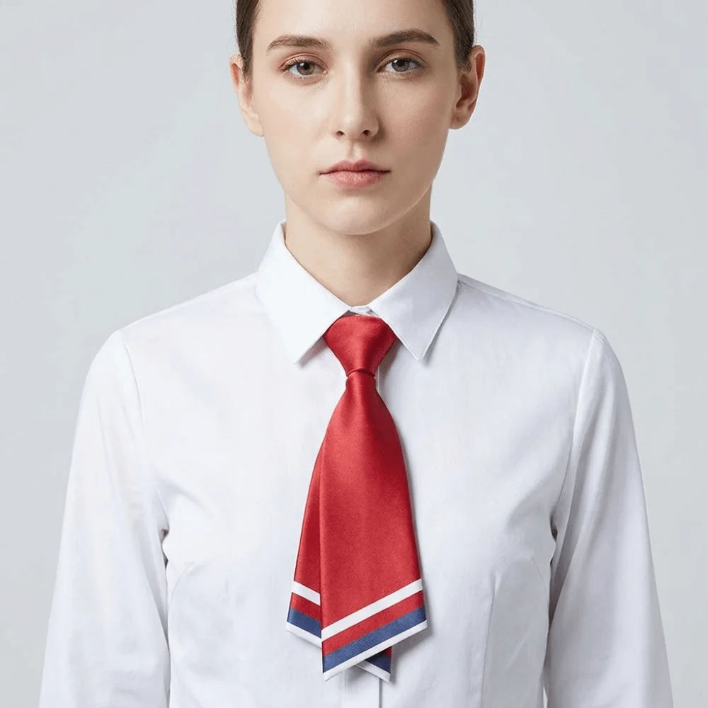 Stripe Small Necktie Double-layer Suit Gravatas Children Tie Business Ties Lazy Ties School Uniform Tie Shirt Accessories
