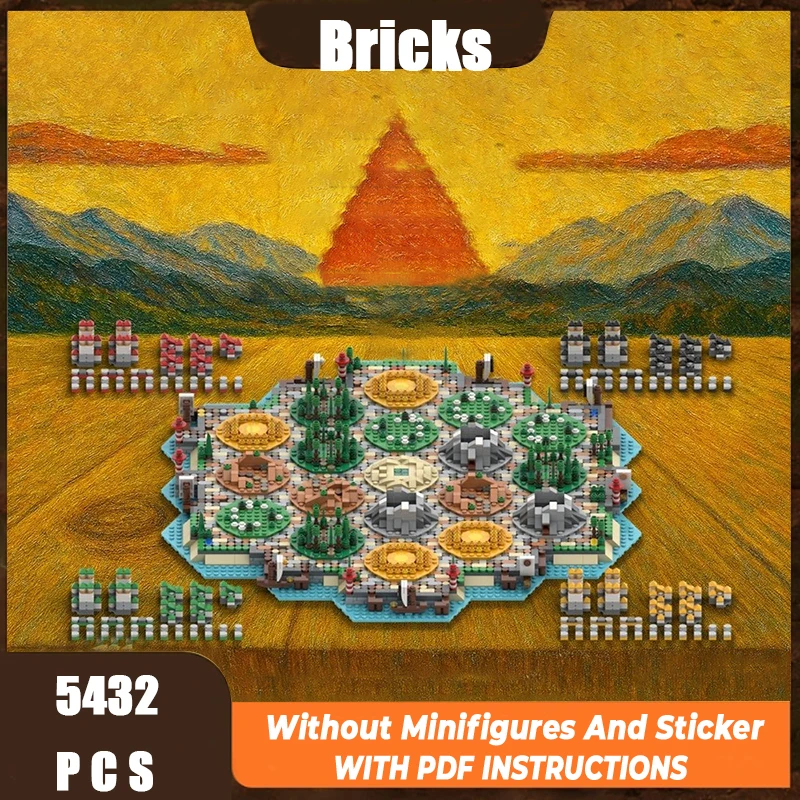 

Изысканный новый стиль строительного блока MOC, архитектурная модель, шахматная доска, мир, модульная детская игрушка, подарок, набор для сборки «сделай сам»