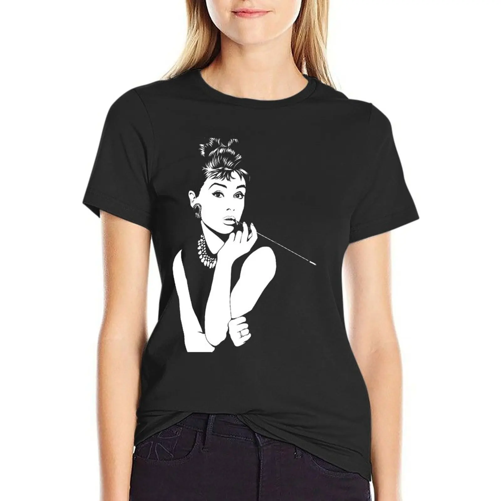 

Audrey T-Shirt cute tops cute clothes t-shirts for Women graphic tees funny