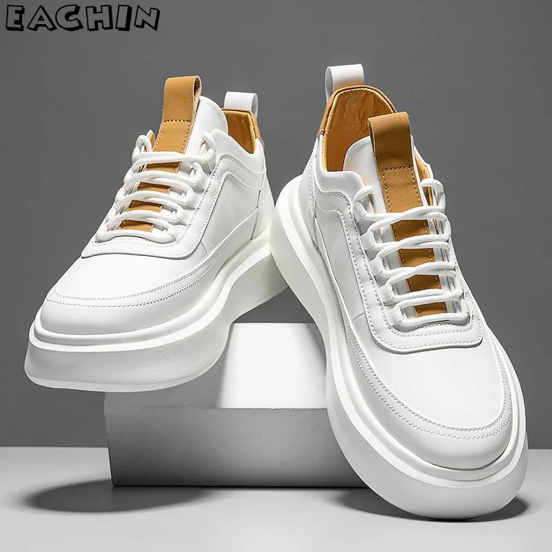 EACHIN 2023 New White Walking Sneakers for Men Lightweight Sport Running Shoes Man Outdoor Jogging Casual Shoes Basket Footwear