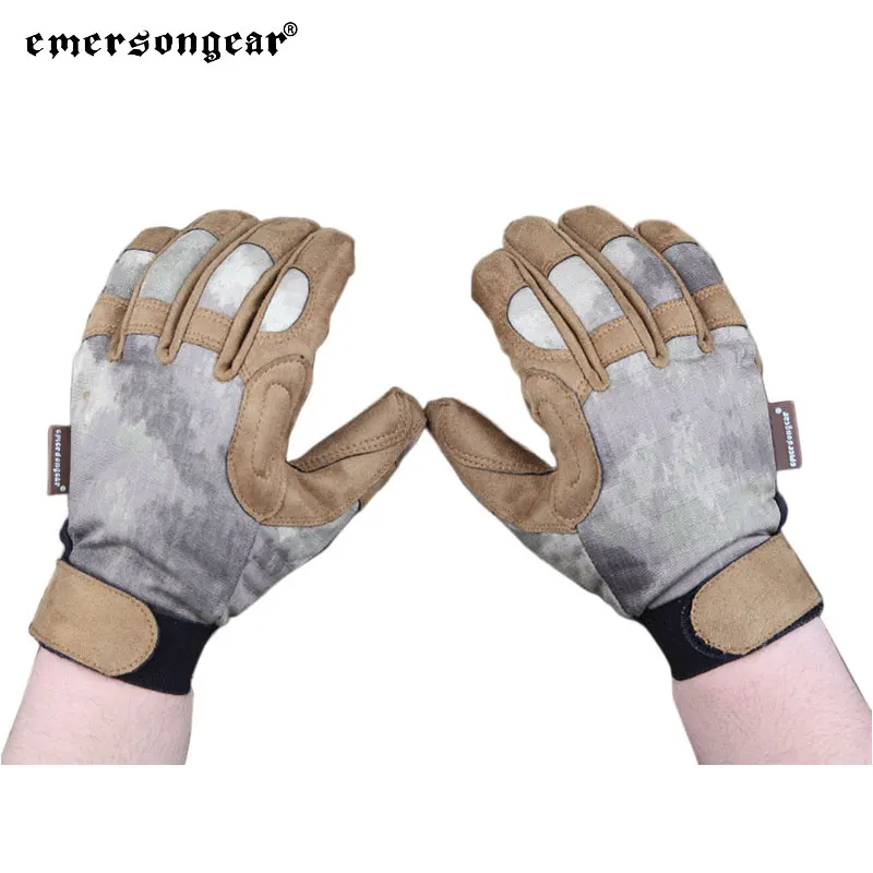 Emersongear Tactical Lightweight Camouflage Gloves Full Finger Hand Protective Combat Handwear Hunting Hiking AT