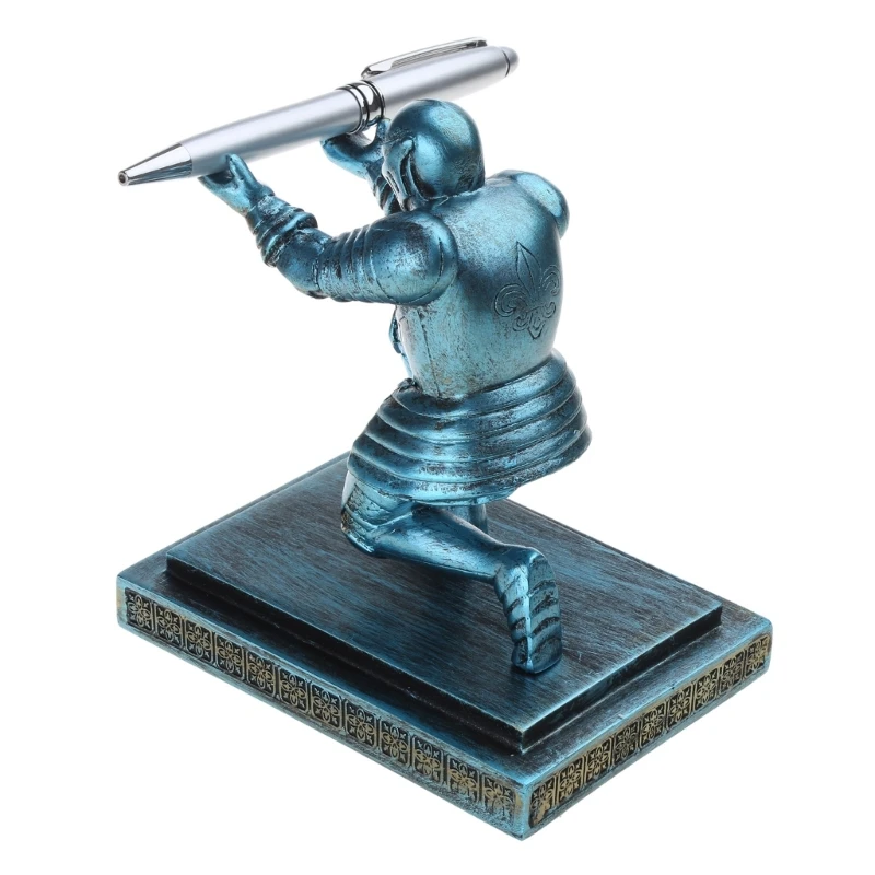 Resin Pen Display Rack Knight Pen Holder Stand for Display Fountain Pen Dip Pen