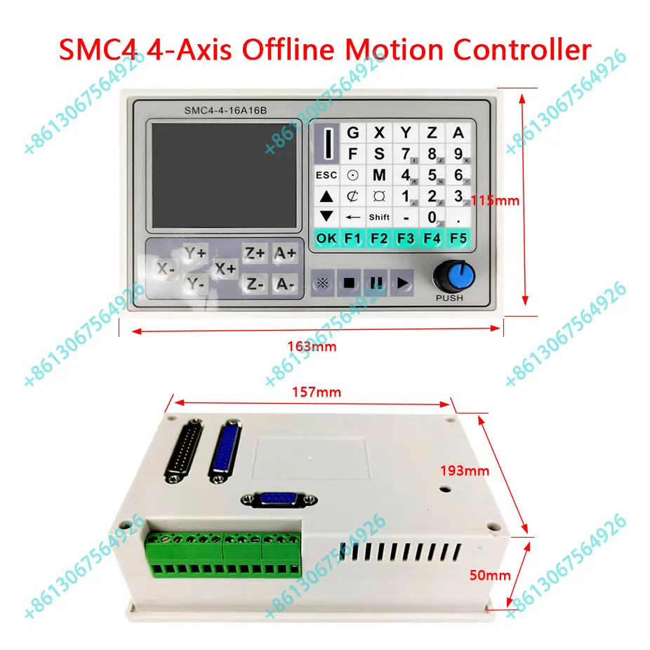 Offline kontroler CNC 50KHZ CNC 4 osi tabliczka zaciskowa rzeźba System sterowania grawerowanie maszyna sterowania SMC4-4-16A16B SHAOGECNC