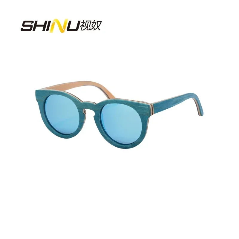 

round women sunglasses polarized sunglasses wood handmade eyeglasses nature wooden eyewear round fashion glasses 2024