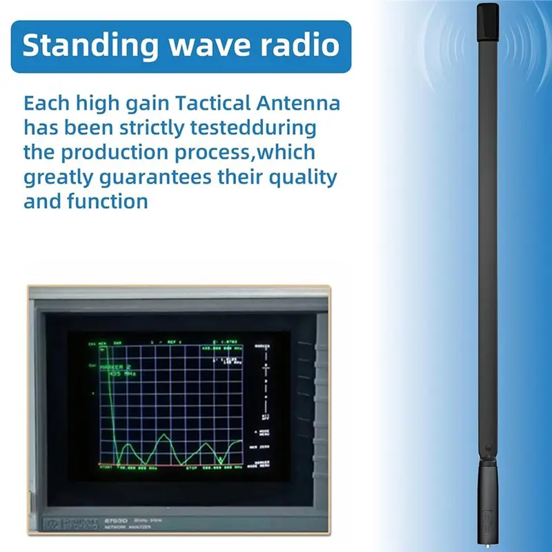 BNVN-For Baofeng UV-5R UV-82 Compatible 2Pcs Radio Antenna Dual Band VHF UHF High Gain Design