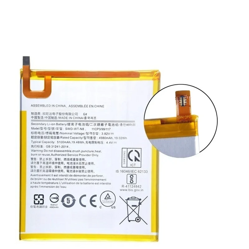 2pcs For Samsung Galaxy Tab A 8.0 2019 SM-T290 T290 T295 SWD-WT-N8 5100mAh Battery
