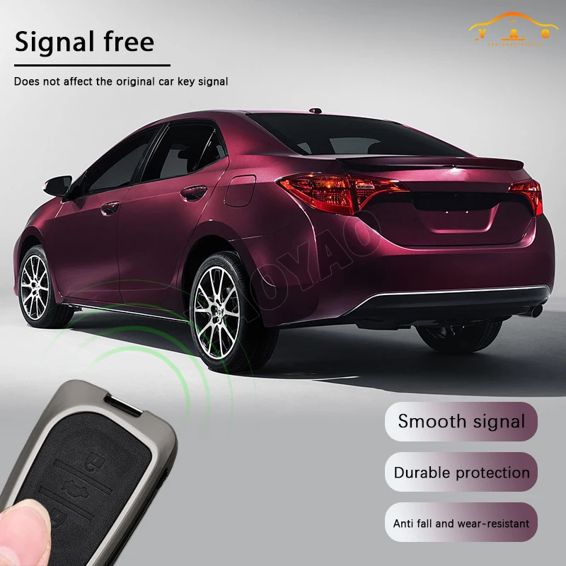 2025 حافظة مفتاح السيارة الجلدية عن بعد لتويوتا يارس Rav4 هايلاندر أوريس أفينسيس Aygo سليل TC IM 2015 2016