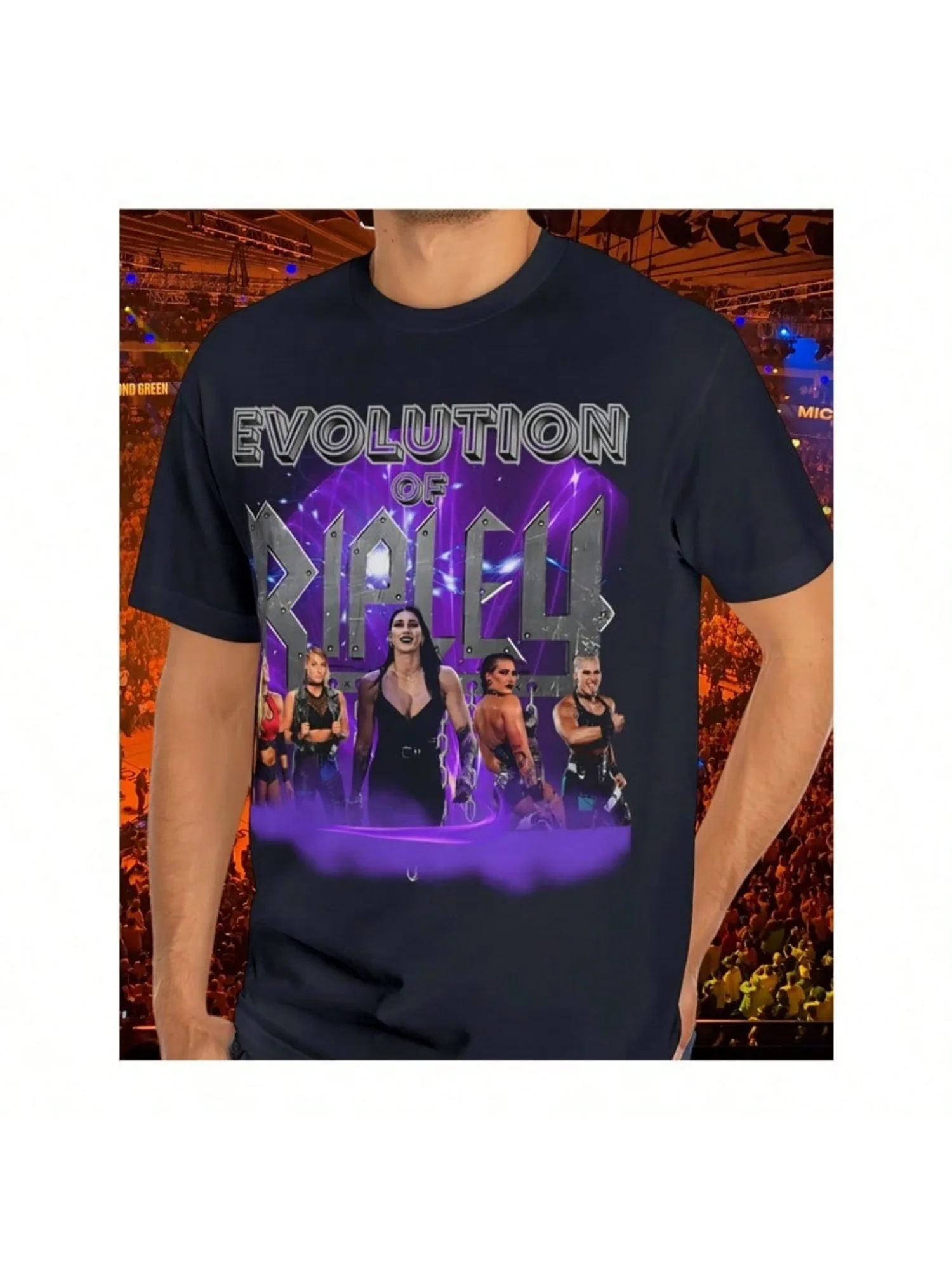 تي شيرت Rhea Ripley Evolution of Mami Wrestling بتصميم يوم الحكم هدية للرجال