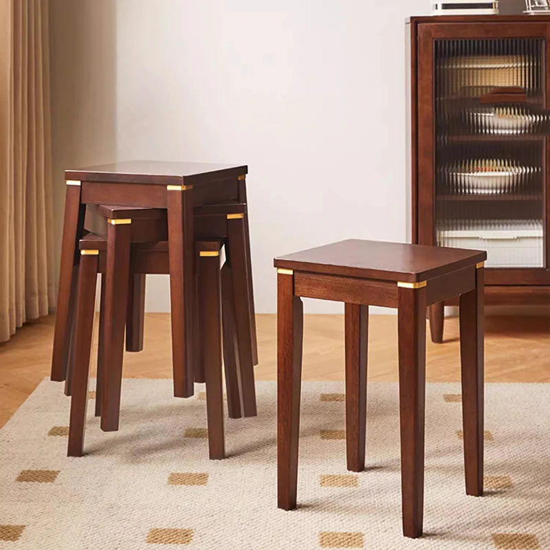 

Space Saving Furniture Dining Table Stool Wood Room Comfortable Chairs Minimalist Design Kitchen Sillas Para Comedor Economic