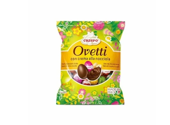 Oeufs de chocolat de Pâques crema alla nocciola 130g - Crispo