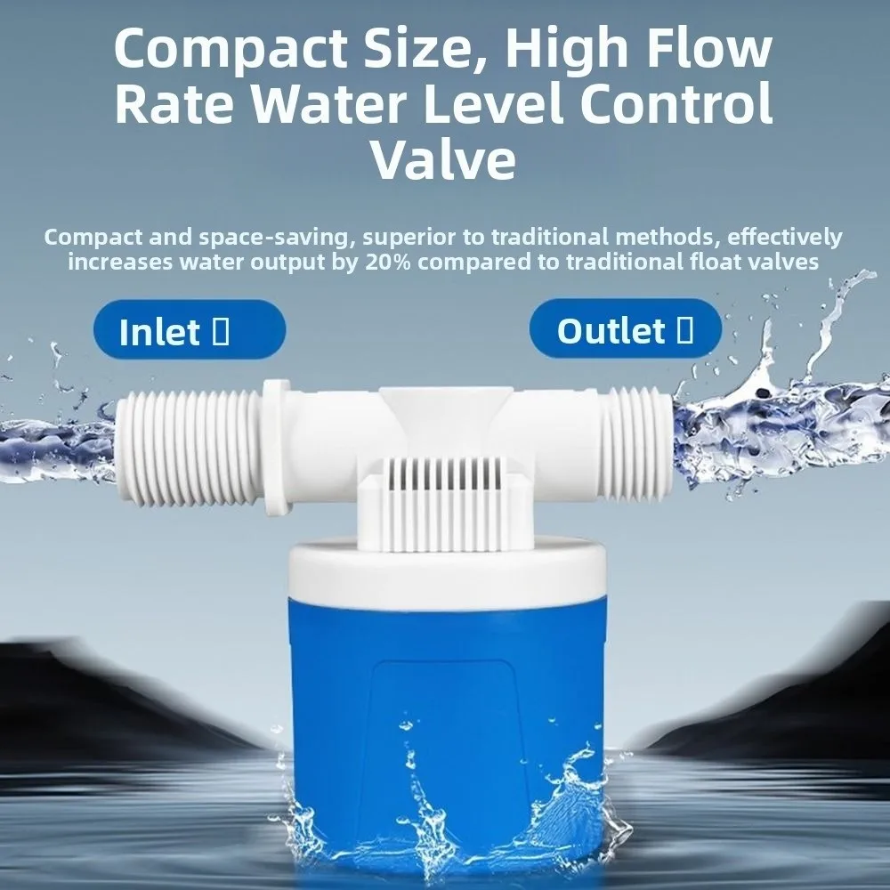 

прочный автоматический поплавковый клапан для воды, 1 шт., 1/2 дюйма, наружная резьба, боковой впускной клапан контроля уровня воды, автоматический поплавковый клапан для резервуара для воды