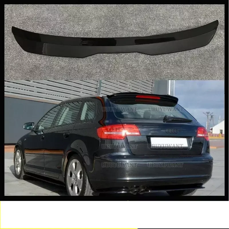 

Задний спойлер UBUYUWANT для Audi A3 Sportback 8P Facelift 2004-2013, глянцевый черный спойлер из АБС-пластика для крыла автомобиля A3 хэтчбек