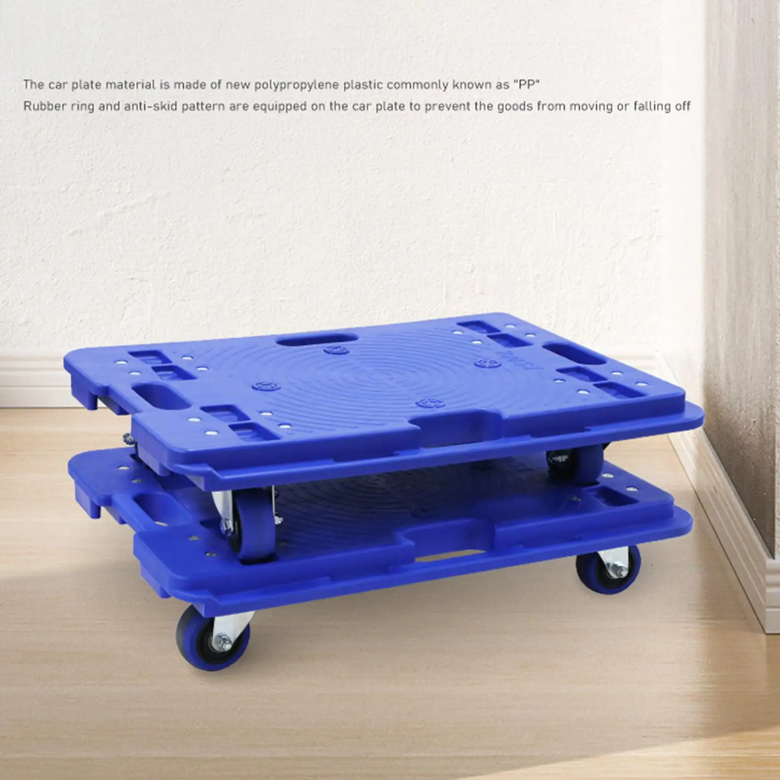 

Furniture Dolly Small Flat Cart 110LB 360° Rubber Casters Furniture Moving Cart with 4 Wheels for Garden Plants Indoor Outdoor