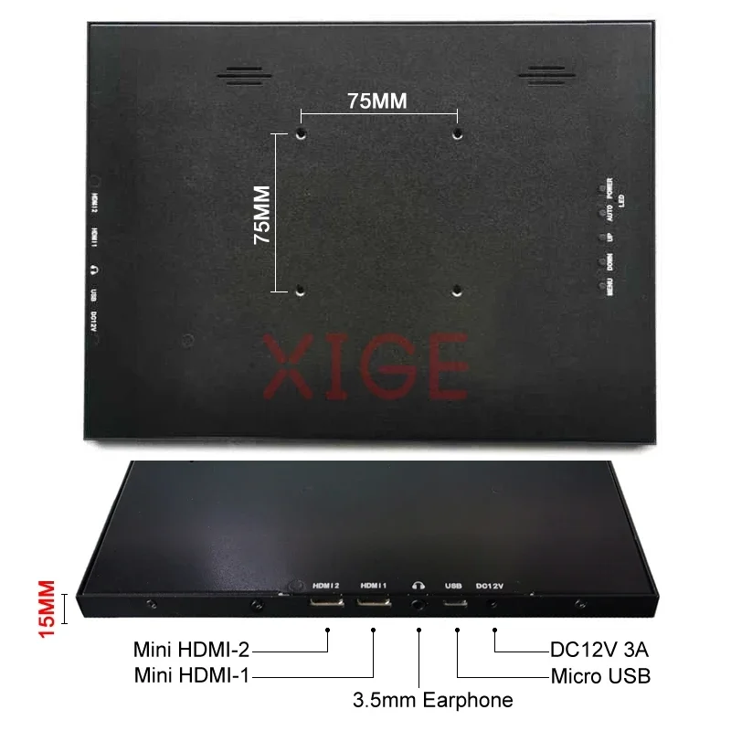 Imagem -02 - Kit de Exibição Portátil Micro Usb Mini-hdmi 40 Pinos Edp Placa Controladora Faça Você Mesmo Caixa de Metal Nv173fhm N173hce N173hhe 17.3 1920x1080