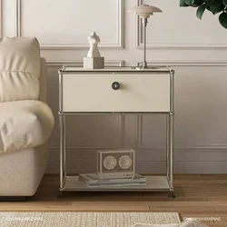 Luxury Bedside Table Nightstand Minimalist Modern Modular Holder Nightstands For Bedroom Small Nuit Cabinet Furniture