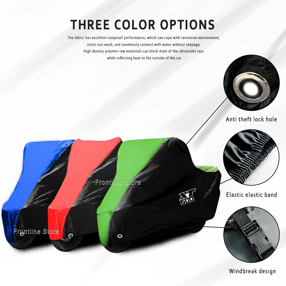 For Yamaha XT600 1984 1985 1986 XT600Z XT600E XT600ZE Motorcycle Outdoor Dust Rain Snow and Waterproof Universal Rain Cover