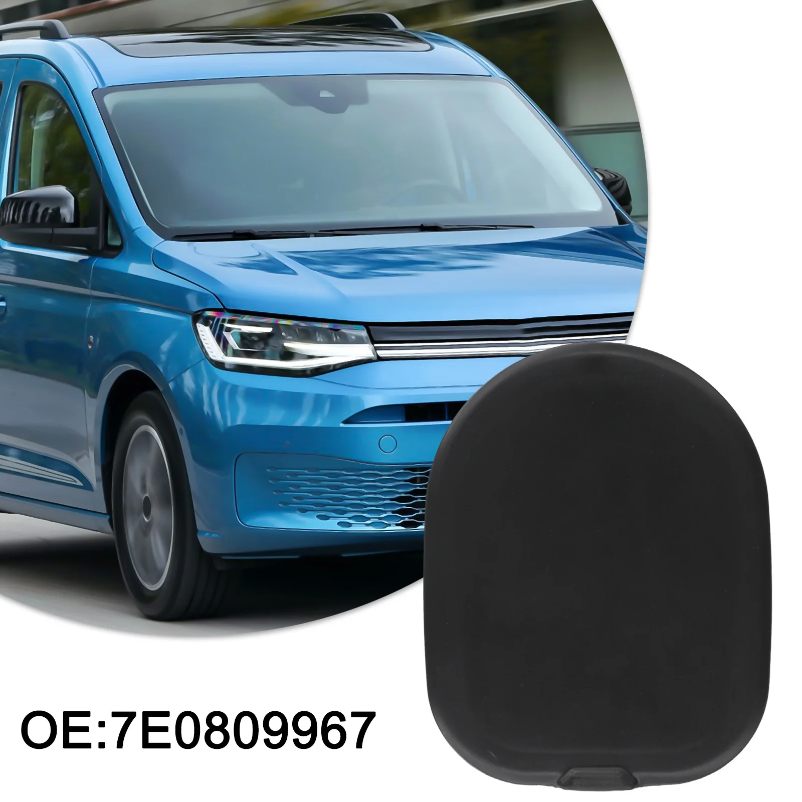 14*11*1cm Wheel Arch Fog Light Cover Compact Dimensions Made Of ABS Material Non-deformed Construction For Caddy 2015-2021