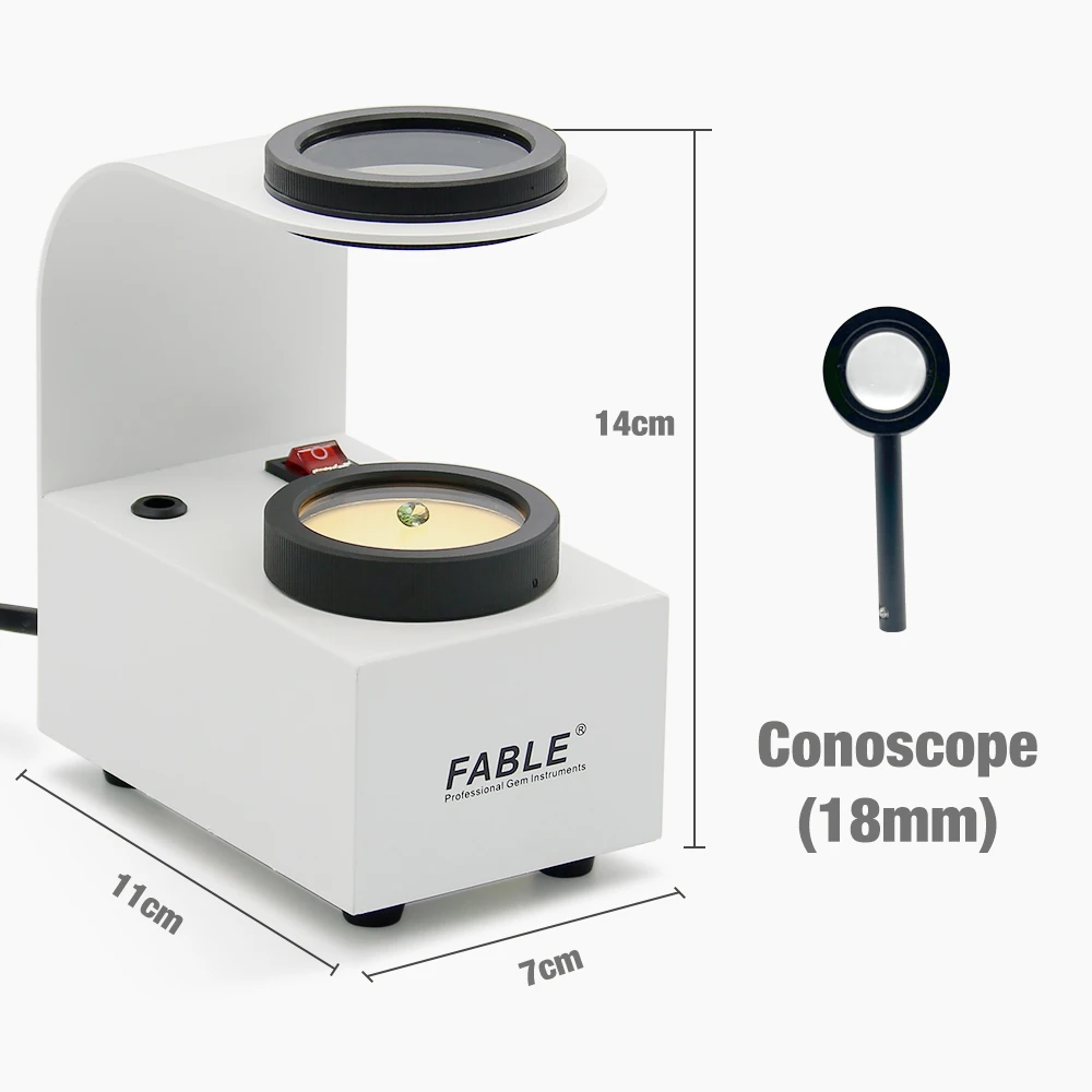 FTP-LED Sorgenti luminose a LED calde Materiale metallico in polariscopio per test precisi di gioielli Strumenti e attrezzature per gioielli