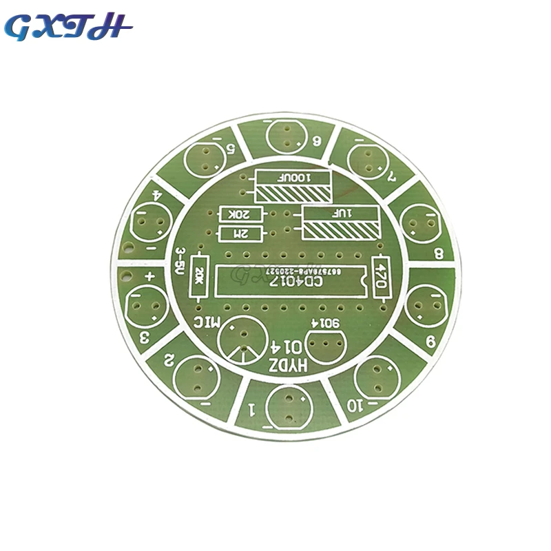 5V CD4017 Bunte Stimme Control Rotierenden LED Licht Kit Elektronische Herstellung Diy Kit Ersatzteile Student Labor