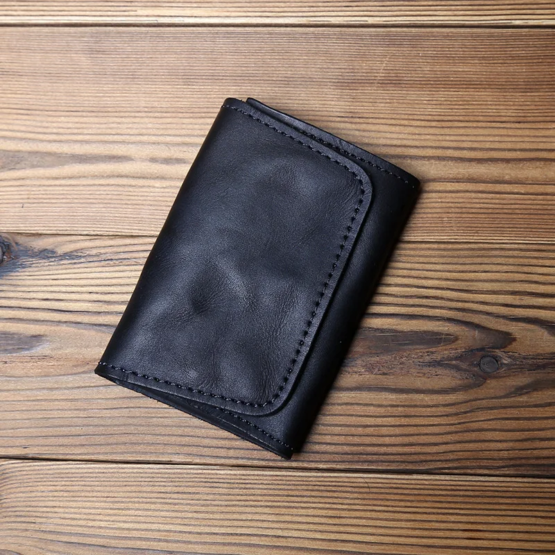 Nzpj Retro Leder Herren Karten paket natürliche Rindsleder Wechsel paket Schlüssel tasche Damen Bankkarte Pack Führerschein paket – Detail 14