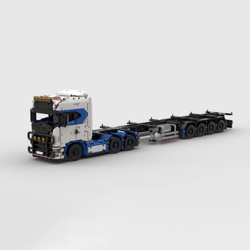 1933pcs MOC Cars Trailer Cargo Hopper 1 16 Manual Model Building Blocks Architecture Toys Christmas Gift Creative Idea Display