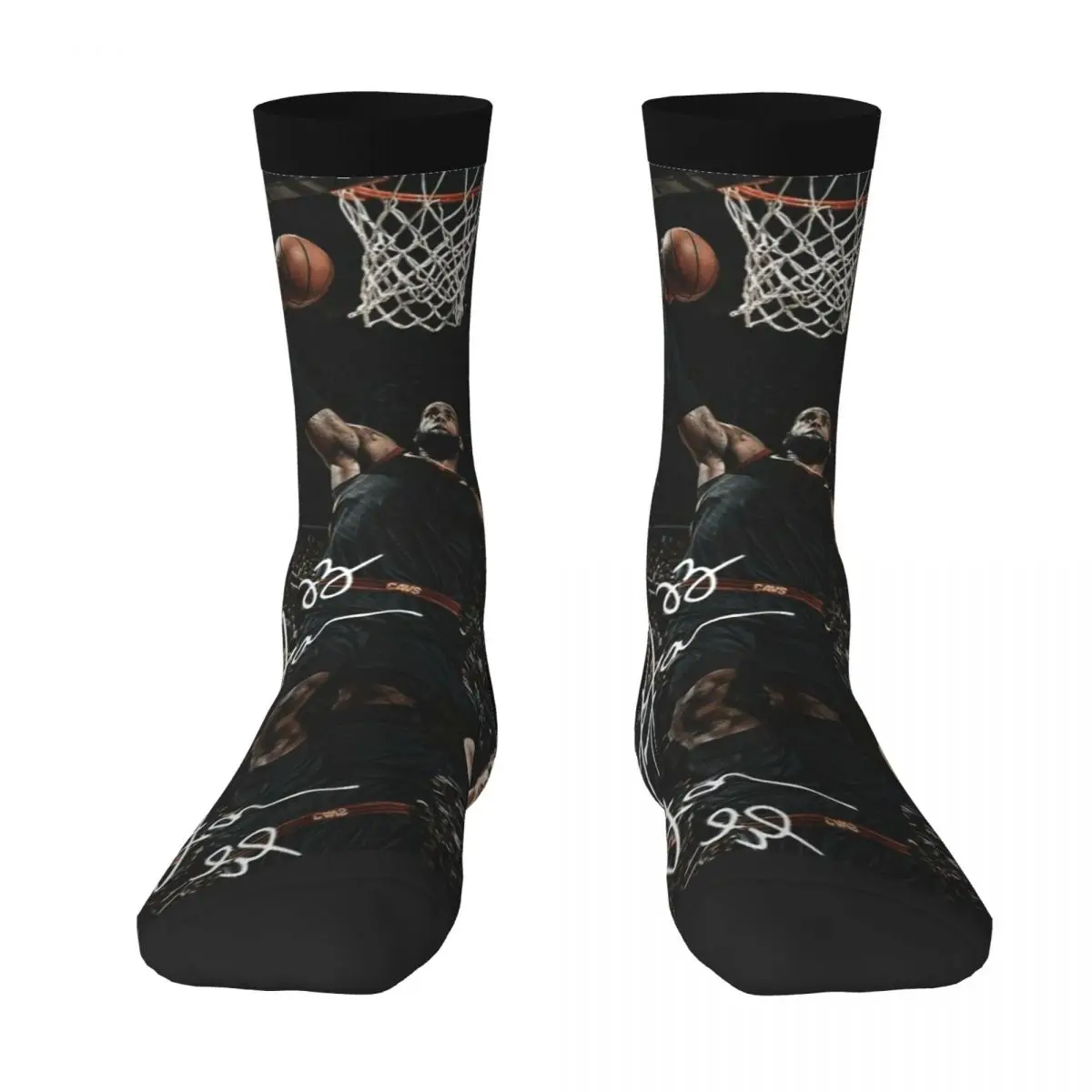 LeBroner And Jamess 2023 Basketball Stars (7) Contrast color socks Field pack Compression Socks Funny Novelty Funny Graphic