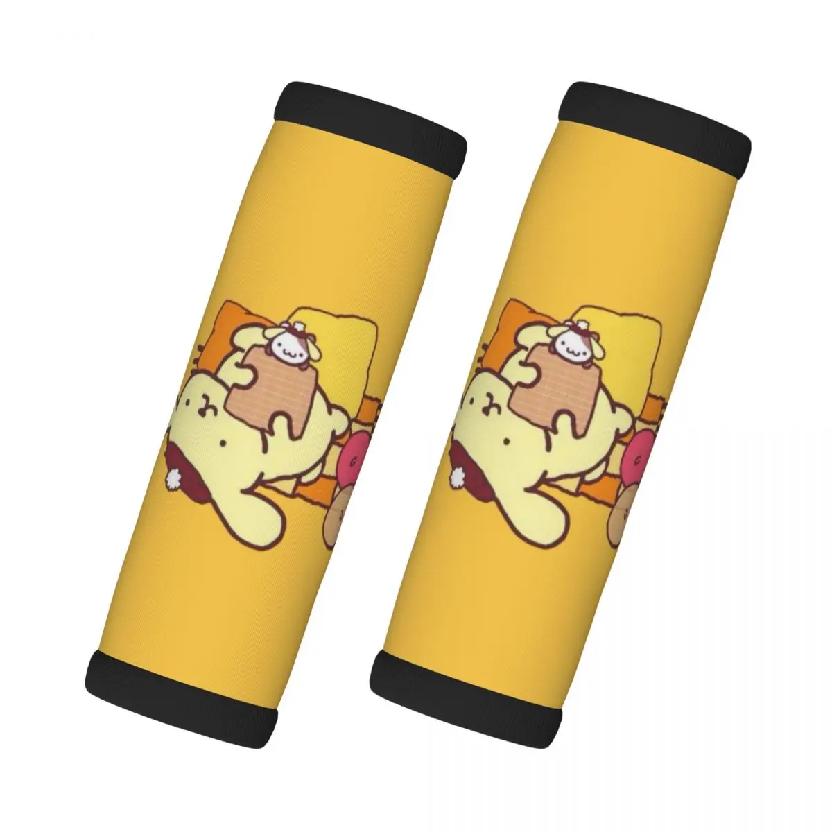 

Custom Pom Pom Purin Luggage Handles Wrap Grips 2 Pcs Neoprene Suitcases Luggage Travel Accessories For Backpack Shoulder Pad