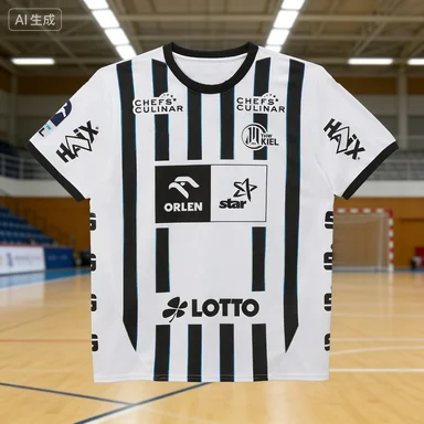 

Футболка THW Kiel 25-26, домашняя форма, немецкая форма для гандбола, осенняя спортивная быстросохнущая футболка для мужчин, детская одежда, футболка Y2k для женщин