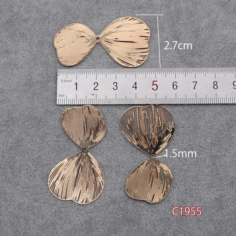 Gold Bow Flowers Hollow Copper Material For DIY Bridal Headdress Maternity Angel Halo Crown Tiara Headpiece Accessories